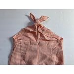 Mango Halter Tie Neck Gingham Checked Dress in Pink White | Size S NWT Photo 5