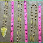 VINTAGE HANDCARVED YELLOW JADE STONE NECKLACE Photo 4