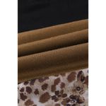 LEOPARD PRINT QUARTER ZIP PULLOVER POCKETED HOODIE SIZE XL (16 Photo 9