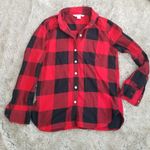 Old Navy  Red Buffalo Plaid The Classic Shirt Small Photo 0