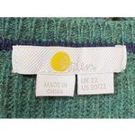 Boden Women's Green Cozy Jewel Embellished Crewneck Sweater Puff Sleeve 20/22 Size undefined Photo 2
