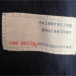 Odd Molly  Anthropologie embroidered eyelet top blue Sz L Photo 3