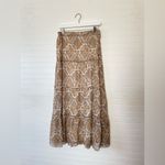 Candie's Boho Snake Print Tiered Maxi Skirt Photo 4