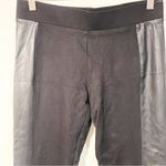 CAbi  Size Small Bexley Ponte Leggings Faux Leather Stripe Black Stretch Pull On‎ Photo 1