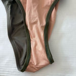 J.Crew Sleek ruched one-shoulder one-piece swimsuit cool cypress green
Size 8 Photo 7