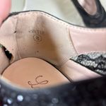 Lauren Lorraine Black Lace Peep Toe Heels Size 8 Photo 4
