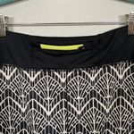 Title Nine  Women S Black White Fan Print Skirt Skort Lined Zip Pocket Tennis Photo 4
