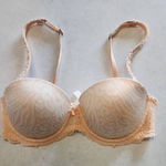 Victoria's Secret  PINK Strapless Bra Size 34B Zebra Leopard Print Photo 0