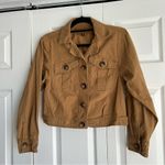 BLANK NYC  Tan Brown Cropped Utility Jacket Photo 0