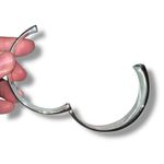 Ralph Lauren Vintage RLL Lauren  Bangle Bracelet Cuff Magnetic Close Silver Tone Photo 8