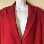 Chadwick's of Boston Red Wool Blend Blazer Women's 14 Jacket Lined Classic Career Photo 1