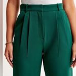 Abercrombie & Fitch NWOT Curve Love Green Sloane Wide Leg Tailored Pant 37 Photo 5