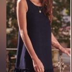 Sézane Sezane Navy Mathilde Tie Bow Back Flowy Dress Photo 0