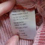 Lulumari  ROSE FLORAL KNIT MIXED MEDIA OPEN LACE BACK CARDIGAN MEDIUM Photo 10