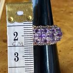 Rose de France Amethyst Sterling Silver Ring Size 7 Photo 6