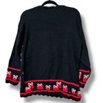 Nutcracker womens size small ugly Christmas sweater tree snowman angel presents Black Photo 1