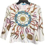 J. McLaughlin J.McClaughlin Medallion Crop Top Shirt Photo 0