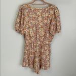 Saltwater Luxe  Puff Sleeve Floral Romper Photo 4