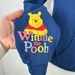 Disney Winnie the Pooh Embroidered Dark Blue Hooded Sweatshirt Size 00 XS Casual Photo 1