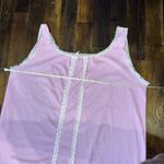 Vintage pink satin lace trimmed nightgown and sheer‎ robe Photo 8