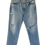 Slvrlake Straight Leg Distressed Denim Blue Size 28 Photo 0