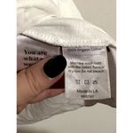 Mate the Label NEW White Organic Cotton "Do what feels right." Classic Crew Tee Photo 2