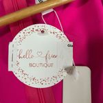 Glam Boutique Style Women’s Hot Pink Lots of Love Half-Sleeve Romper Zip Shorts Photo 5