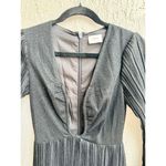 Suboo Crystal Bell Sleeve Plunging Wire Neck Maxi Dress Black Women's Size XS Photo 7