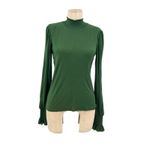 Nation Ltd Violet Prim And Proper Top Tee Blouse Pima Cotton Green Size XS Photo 2