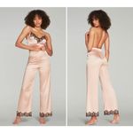 Agent Provocateur Amelea Pajama Pant Size 2 Silk Pink Black Lace Lingerie NEW Photo 1