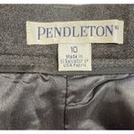 Pendleton  100% Wool Pants Womens Size 10 Charcoal Gray/Black Lined Career Office Photo 4