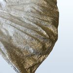 B Darlin NWOT B-Darlin Lace-Up A-Line Dress in White and Gold, Size 1/2 Photo 3