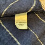 Falls Creek  Blue and White Striped Blouse. Size L. Photo 7