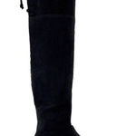 No Boundaries  Black faux suede Over the Knee Boots Womens Size 7.5 Wide Photo 0