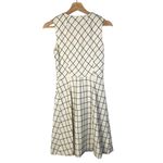 J.Crew  White A-Line Windowpane Plaid Tweed Knee Length Dress 0 Photo 2