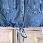 Young Fabulous and Broke Women’s YFB Cropped Loose Fitting Medium Blue Denim Vest Top Sz S NWT Photo 4
