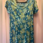 Rainbow Sandals Blue tropical print summer dress Photo 4