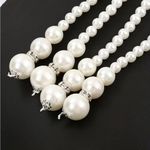 Creative Korean Style Faux Pearl Multilayer Knot‎ Sweater Chain Long Necklace Photo 3