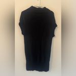 Vince  Black Alpaca Wool Cashmere Blend Faux Wrap Sleeveless Sweater Top Small Photo 2