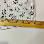 Skies Are Blue Women’s Flutter Sleeve Smocked Blouse White Navy Size Medium EUC Photo 7