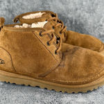 UGG Women’s 7  Neumel Lace Up Chukka Mid Boots Suede Chestnut Brown Tan Slip On Photo 0