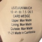 Reaction Kenneth Cole Card Wedge Sandal Brown Wedge Sandals Size 10 Photo 3