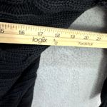 Talbots  Petites M Black Cable Knit Cotton Fisherman Shawl Collar Cardigan Photo 3