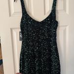 Jump BNWT  Apparel Dark Green Sequin Mini Dress - Hunter Green Photo 1