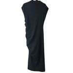 Anthropologie  NWT Maya Ruched Cowl Neck Black Maxi Dress Size Large Photo 2