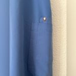 FIGS  High Waisted Yola Skinny Scrub Pants in capri blue sz small Photo 7