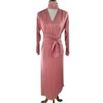 Vintage Karie Patterson SANSASAPPELLE Pink Hand Painted Silk Top/Skirt Medium Photo 1