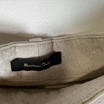Massimo Dutti Massimo Dutti Linen Blend Tan Cargo Leg Sz 10 Pants High Waist Resort Vacation Photo 4