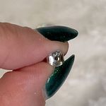 Sparkly Earrings • Garnet • Cubic Zirconia Silver Photo 3