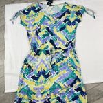 Daisy Fuentes NEW Island Hopping tie sleeve, drawstring waist dress. Size small Photo 0